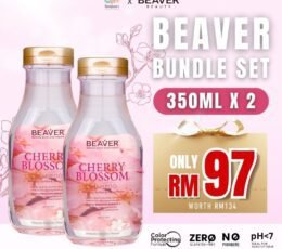 [Bundle Set] BEAVER Cherry Blossom Shampoo 350ml