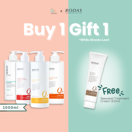 【B1F1】Rodas Shampoo FREE Seaweed Treatment Cream