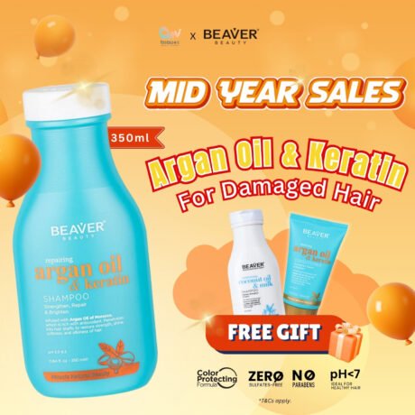 Argan Oil & Keratin Shampoo 350ml